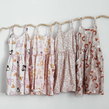 Load image into Gallery viewer, Neutral Flowers Pocketed Tank Dress
