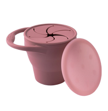 Load image into Gallery viewer, Chews Domi | Silicone Snack Cup in Dusty Rose
