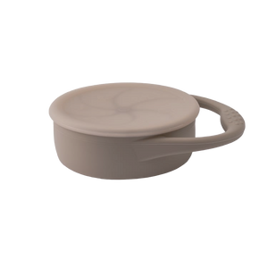 Chews Domi | Silicone Snack Cup in Desert Taupe